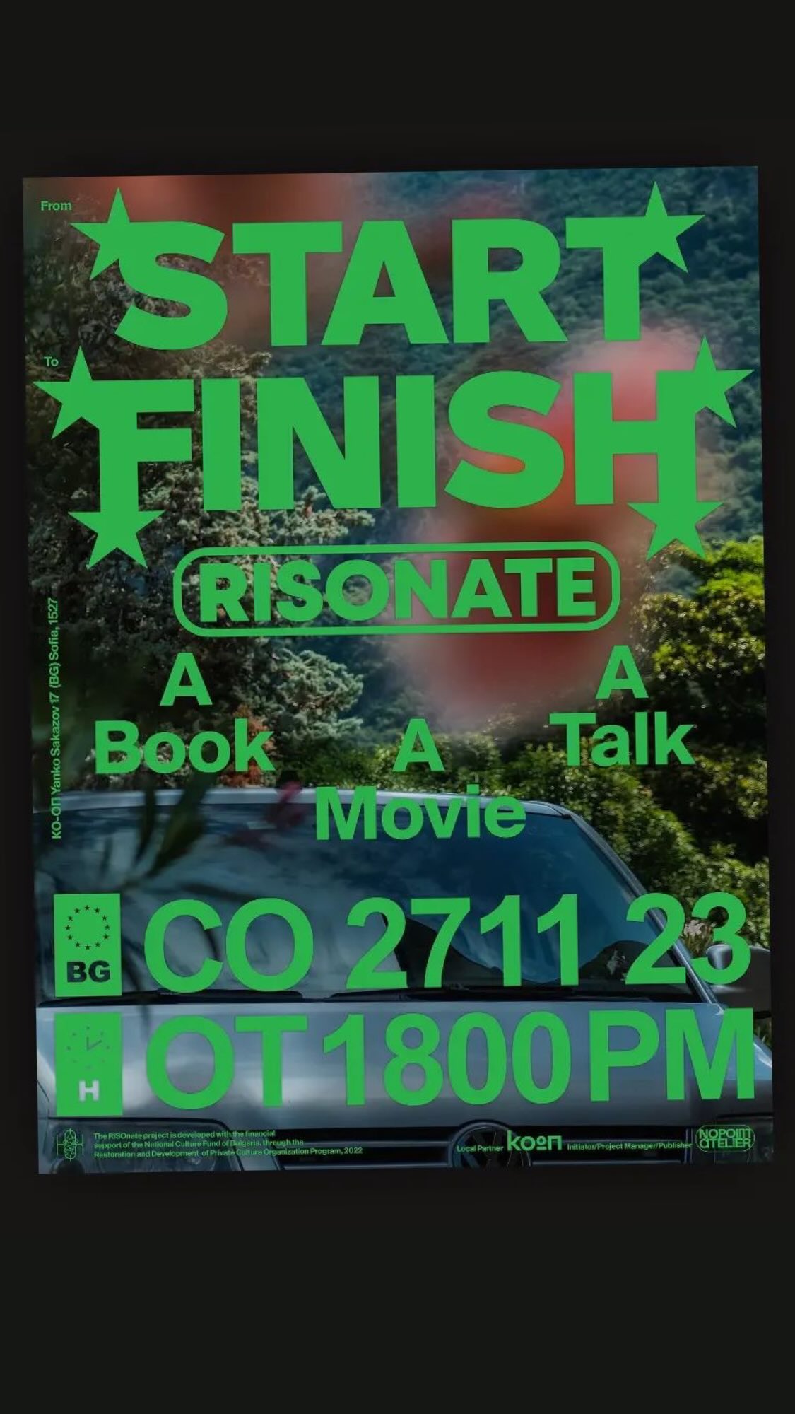 Risonate Traveling Printing Studio, Exhibition Poster