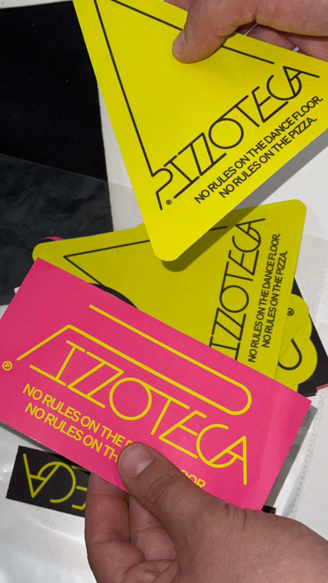 Pizzoteca Pizza and Music Venue, Beand Identity, Copywrite